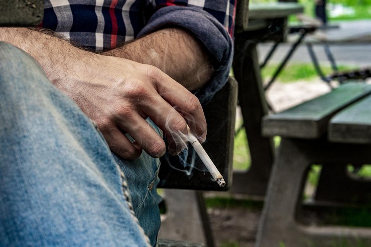 Midsection Man Smoking